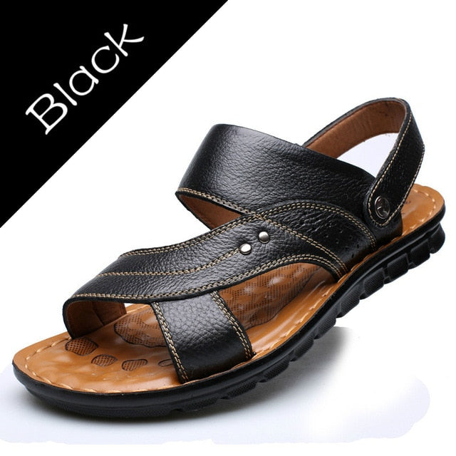 Men's Summer Sandals Genuine leather