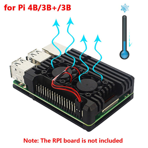 Raspberry Pi 4 Aluminum Metal Case