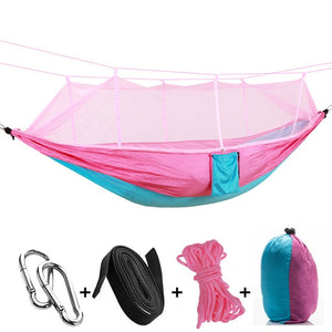 1-2 Person Outdoor Mosquito Net Parachute Hammock Camping