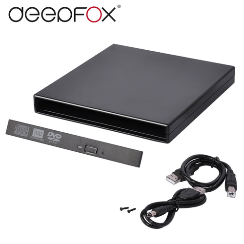 12.7mm USB 2.0 External DVD/CD-ROM Case For Laptop Desktop