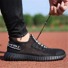 Load image into Gallery viewer, Breathable Mesh Work Shoes Black