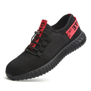 Breathable Mesh Work Shoes Black