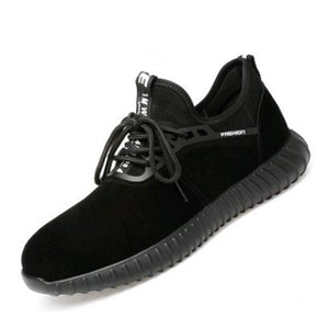 Breathable Mesh Work Shoes Black