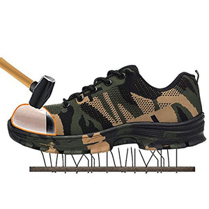 Camouflage Steel Toe Shoes
