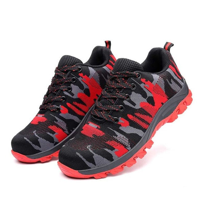 Camouflage Steel Toe Shoes