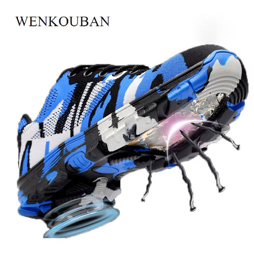 Camouflage Steel Toe Shoes