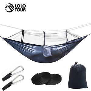 1-2 Person Outdoor Mosquito Net Parachute Hammock Camping