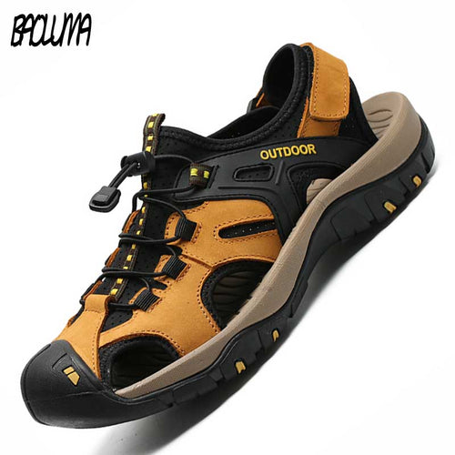 Men Sandals Genuine Leather