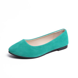 Women Flats Shoes 2019 Faux Suede Loafers