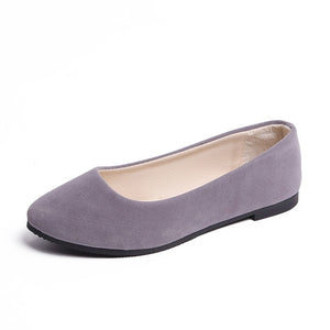 Women Flats Shoes 2019 Faux Suede Loafers