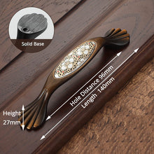 Load image into Gallery viewer, KAK Antique Bronze Ceramic Cabinet Handles Vintage Drawer