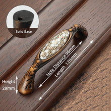 Load image into Gallery viewer, KAK Antique Bronze Ceramic Cabinet Handles Vintage Drawer