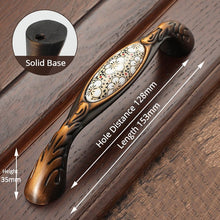 Load image into Gallery viewer, KAK Antique Bronze Ceramic Cabinet Handles Vintage Drawer