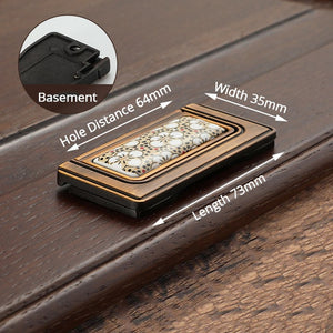 KAK Antique Bronze Ceramic Cabinet Handles Vintage Drawer