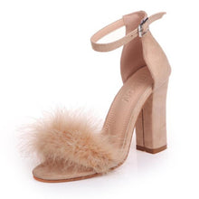 Load image into Gallery viewer, Summer Women Pumps T-stage Fur Buckle