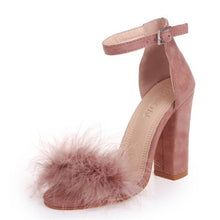 Load image into Gallery viewer, Summer Women Pumps T-stage Fur Buckle