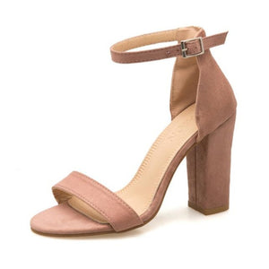 Summer Women Pumps T-stage Fur Buckle