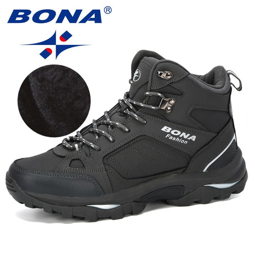 BONA Men Boots Anti-Skidding Leather Shoes