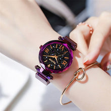 Load image into Gallery viewer, Luxury Women Watches Magnetic Starry Sky Clock